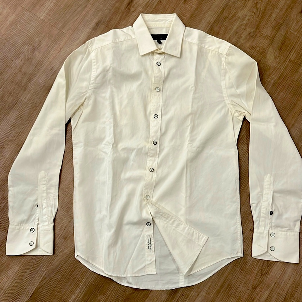 rag & bone fitted men’s button down dress shirt - Size 15 1/2 - Gently Worn